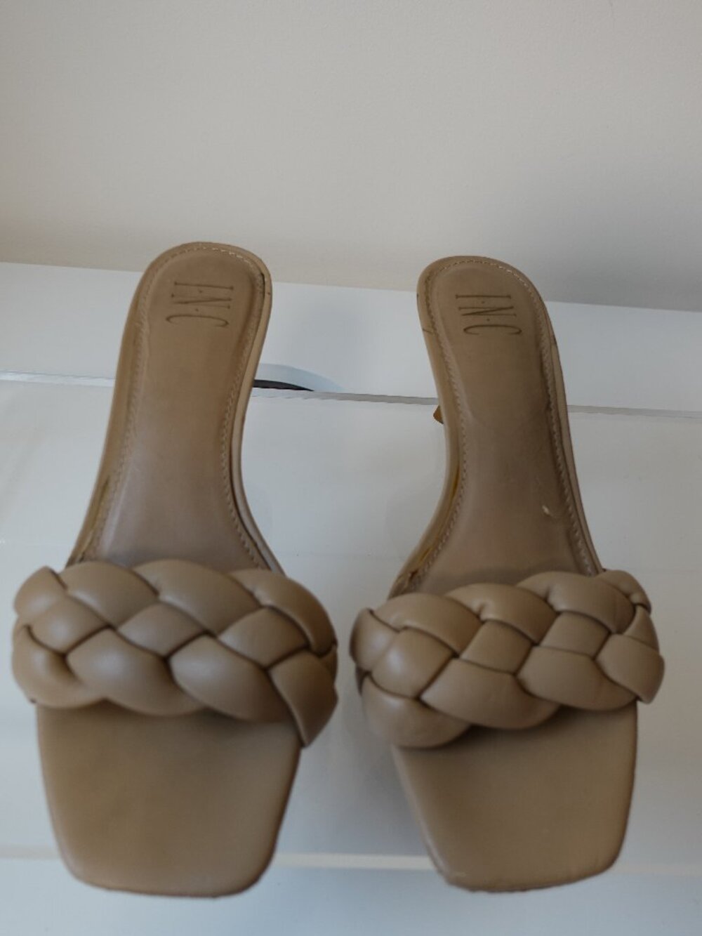 NC slide braided sandals Size 8